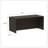 A Picture of product ALE-VA216630ES Alera® Valencia™ Series Straight Front Desk Shell 65" x 29.5" 29.63", Espresso