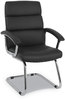 A Picture of product HON-VL102SB11 HON® Traction™ Guest Chair 20.1" x 27.2" 39.3", Black Seat, Back, Chrome Base