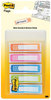 A Picture of product MMM-684SHNOTE Post-it® Flags Arrow 1/2" & 1" 0.5" Page Five Assorted Bright Colors, 20 Flags/Dispenser, 5 Dispensers/Pack