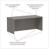 A Picture of product ALE-VA216630GY Alera® Valencia™ Series Straight Front Desk Shell 65" x 29.5" 29.63", Gray