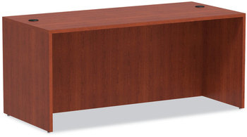 Alera® Valencia™ Series Straight Front Desk Shell 65" x 29.5" 29.63", Medium Cherry