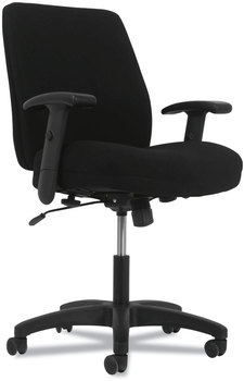 HON® Network™ Mid-Back Task Chair Supports Up to 250 lb, 18.3" 22.8" Seat Height, Black