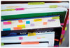 A Picture of product MMM-686A1BB Post-it® 2" Angled Tabs Lined, 1/5-Cut, Assorted Brights Colors, Wide, 24/Pack