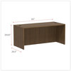 A Picture of product ALE-VA216630WA Alera® Valencia™ Series Straight Front Desk Shell. 65 X 29.5 X 29.63 in. Modern Walnut,