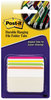 A Picture of product MMM-686A1BB Post-it® 2" Angled Tabs Lined, 1/5-Cut, Assorted Brights Colors, Wide, 24/Pack