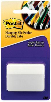 Post-it® 2" Angled Tabs Color Bar 1/5-Cut, White, Wide, 50/Pack