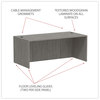 A Picture of product ALE-VA217236GY Alera® Valencia™ Series Straight Front Desk Shell. 71 X 35.5 X 29.63 in. Gray.