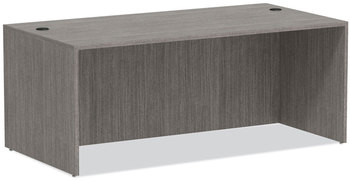 Alera® Valencia™ Series Straight Front Desk Shell. 71 X 35.5 X 29.63 in. Gray.