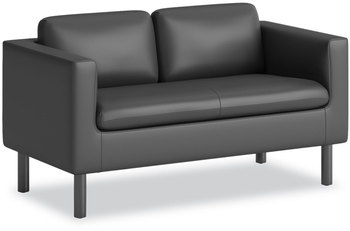 HON® Parkwyn Series Loveseat 53.5w x 26.75d 29h, Black