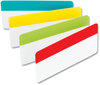 A Picture of product MMM-686ALYR3IN Post-It® Tabs Solid Color 1/3-Cut, Assorted Colors, 3" Wide, 24/Pack