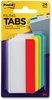 A Picture of product MMM-686ALYR3IN Post-It® Tabs Solid Color 1/3-Cut, Assorted Colors, 3" Wide, 24/Pack