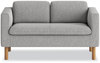 A Picture of product HON-VP3LLOVEGRY HON® Parkwyn Series Loveseat 53.5w x 26.75d 29h, Gray