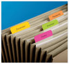 A Picture of product MMM-686APLOY Post-it® 2" Angled Tabs Plain Solid Color 1/5-Cut, Assorted Brights Colors, Wide, 24/Pack