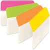 A Picture of product MMM-686APLOY Post-it® 2" Angled Tabs Plain Solid Color 1/5-Cut, Assorted Brights Colors, Wide, 24/Pack