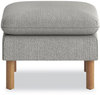 A Picture of product HON-VP3LOTTGRY HON® Parkwyn Series Ottoman 23" x 17.5", Gray/Oak