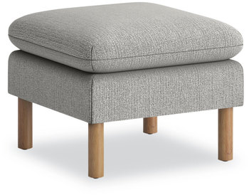 HON® Parkwyn Series Ottoman 23" x 17.5", Gray/Oak