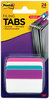 A Picture of product MMM-686APWAV Post-it® 2" Angled Tabs Plain Solid Color 1/5-Cut, Assorted Pastel Colors, Wide, 24/Pack