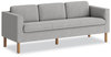 A Picture of product HON-VP3LSOFAGRY HON® Parkwyn Series Sofa 77w x 26.75d 29h, Gray