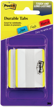 Post-It® Tabs Lined 1/5-Cut, Yellow, 2" Wide, 50/Pack