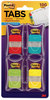 A Picture of product MMM-686RALY Post-It® 1" Tabs Plain Solid Color 1/5-Cut, Assorted Colors, Wide, 100/Pack