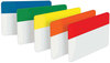 A Picture of product MMM-686ROYGB Post-It® Tabs Solid Color 1/5-Cut, Assorted Colors, 2" Wide, 30/Pack