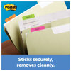 A Picture of product MMM-686ROYGB Post-It® Tabs Solid Color 1/5-Cut, Assorted Colors, 2" Wide, 30/Pack