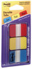 A Picture of product MMM-686RYB Post-It® 1" Tabs Plain Solid Color 1/5-Cut, Assorted Primary Colors, Wide, 66/Pack