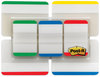 A Picture of product MMM-686VAD1 Post-It® Tabs Value Pack Lined (66) 1/5-Cut 1" Wide, (48) 1/3-Cut 2" Assorted Colors and Sizes, 114/Pack