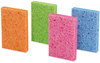 A Picture of product MMM-7274T ocelo™ Vibrant Color Sponges 4.7 x 3, 0.6" Thick, Assorted Colors, 4/Pack