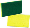 A Picture of product 985-997 Scotch-Brite™ PROFESSIONAL Medium-Duty Scrubbing Sponge 74 3.6 x 6.1, 0.7" Thick, Yellow/Green