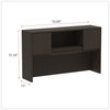 A Picture of product ALE-VA286015ES Alera® Valencia™ Series Hutch with Doors, 4 Compartments, 58.88w x 15d 35.38h, Espresso