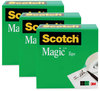 A Picture of product MMM-810723 Scotch® Magic™ Tape Refill 3" Core, 1" x 72 yds, Clear, 3/Pack