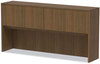 A Picture of product ALE-VA287215WA Alera® Valencia™ Series Hutch with Doors, 4 Compartments, 70.63w x 15d 35.38h, Modern Walnut