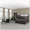 A Picture of product ALE-VA301730 Alera® Glass Door Set For Hutch With Silver Frame 72" Wide 17w x 16h, Clear, 4 Doors/Set