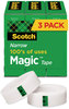 A Picture of product MMM-810H3 Scotch® Magic™ Tape Refill 1" Core, 0.5" x 36 yds, Clear, 3/Pack