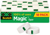 A Picture of product MMM-810K18CP Scotch® Magic™ Tape Cabinet Pack 1" Core, 0.75" x 83.33 ft, Clear, 18/Pack