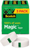 A Picture of product MMM-810K3 Scotch® Magic™ Tape Refill 1" Core, 0.75" x 83.33 ft, Clear, 3/Pack