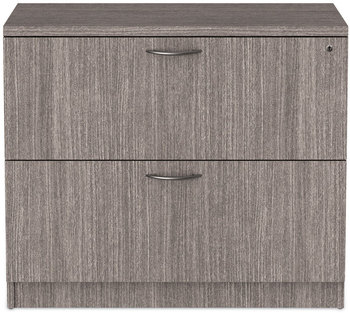 Alera® Valencia™ Series Two-Drawer Lateral File 2 Legal/Letter-Size Drawers, Gray, 34" x 22.75" 29.5"