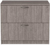 A Picture of product ALE-VA513622GY Alera® Valencia™ Series Two-Drawer Lateral File 2 Legal/Letter-Size Drawers, Gray, 34" x 22.75" 29.5"