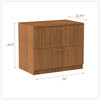 A Picture of product ALE-VA513622WA Alera® Valencia™ Series Two-Drawer Lateral File 2 Legal/Letter-Size Drawers, Modern Walnut, 34" x 22.75" 29.5"