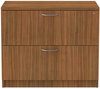 A Picture of product ALE-VA513622WA Alera® Valencia™ Series Two-Drawer Lateral File 2 Legal/Letter-Size Drawers, Modern Walnut, 34" x 22.75" 29.5"