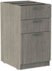 A Picture of product ALE-VA532822GY Alera® Valencia™ Series Box/Box/File Full Pedestal File Left/Right, 3-Drawers: Legal/Letter, Gray, 15.63" x 20.5" 28.5"