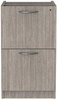 A Picture of product ALE-VA542822GY Alera® Valencia™ Series File/File Full Pedestal File Left or Right, 2 Legal/Letter-Size Drawers, Gray, 15.63" x 20.5" 28.5"