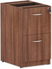 A Picture of product ALE-VA542822WA Alera® Valencia™ Series File/File Full Pedestal File Left/Right, 2 Legal/Letter-Size Drawers, Modern Walnut, 15.63" x 20.5" 28.5"