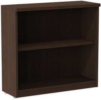 Alera® Valencia™ Series Bookcase Two-Shelf, 31.75w x 14d 29.5h, Espresso