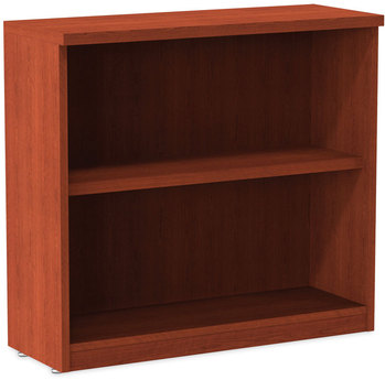 Alera® Valencia™ Series Bookcase Two-Shelf, 31.75w x 14d 29.5h, Med Cherry