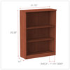 A Picture of product ALE-VA634432MC Alera® Valencia™ Series Bookcase Three-Shelf, 31.75w x 14d 39.38h, Med Cherry