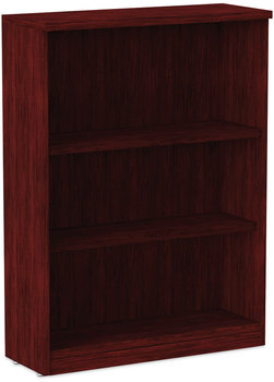 Alera® Valencia™ Series Bookcase Three-Shelf, 31.75w x 14d 39.38h, Mahogany