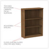 A Picture of product ALE-VA634432WA Alera® Valencia™ Series Bookcase Three-Shelf, 31.75w x 14d 39.38h, Modern Walnut