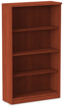 Alera® Valencia™ Series Bookcase Four-Shelf, 31.75w x 14d 54.88h, Medium Cherry